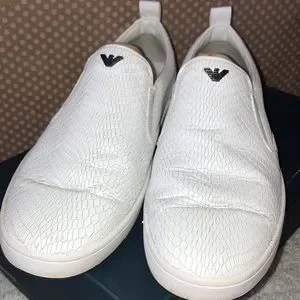 Armani Jeans White Slip On BIANCO COMES WITH BOX AND DUST BAG Jeans Armani Exchange bianchi - ARMANI EXCHANGE - Finizio  main image 4